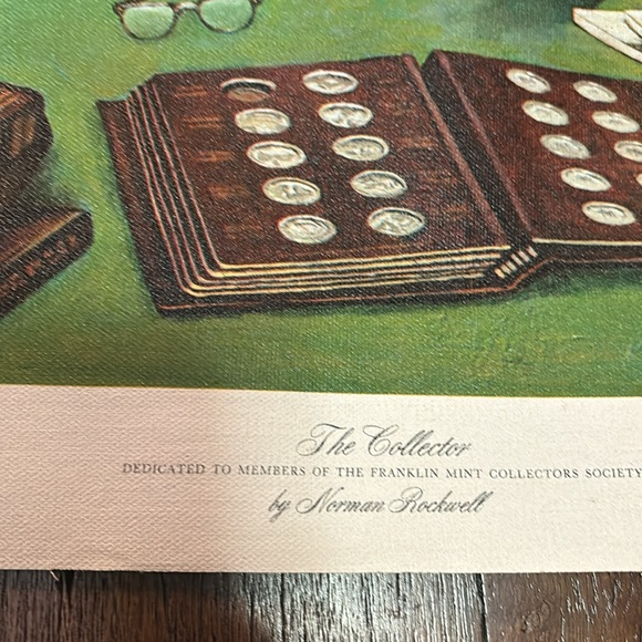 Norman Rockwell The Collector Franklin Mint Limited Edition Print on Canvas - Picture 4 of 12